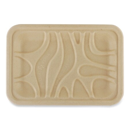 World Centric Fiber Trays, 5.7 x 8.2 x 0.6, Natural, Paper, 500PK TR-SC-2S-LFS